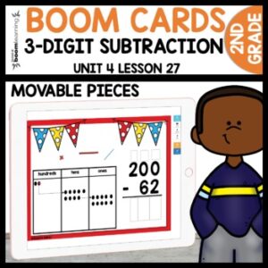 3 Digit Subtraction Boom Cards