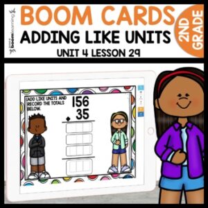 3 Digit Addition with Regrouping using Boom Cards