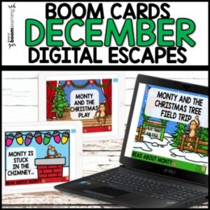 December Digital Escape Activity using Boom Cards BUNDLE