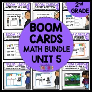 Place value addition and subtraction Boom Cards Module 5 Bundle