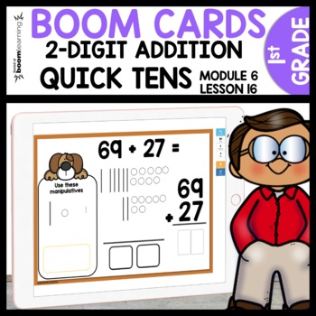 2 Digit Addition Quick Tens BOOM CARDS