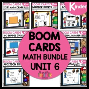 Number Sense and Geometry Kindergarten Boom Cards Bundle