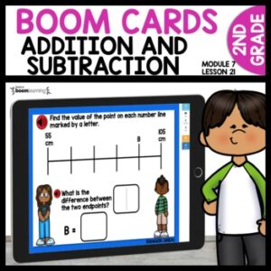 Measuring Units on a Number Line using Boom Cards