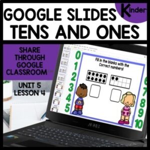 Tens and Ones Digital Task Cards for Google Classroom