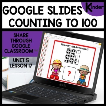 Counting up to 100 Digital Task Cards for Google Classroom