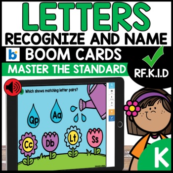 Upper and Lower Case Letter Sound Recognition Boom Cards