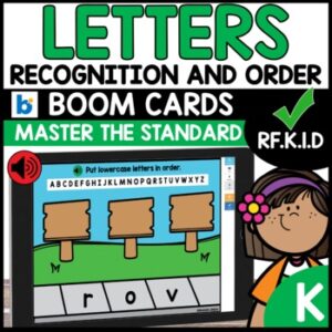 ABC Order and Letter Recognition Boom Cards