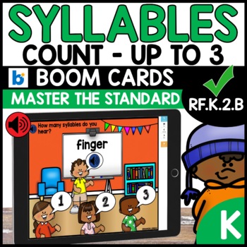 Counting Syllables Boom Cards