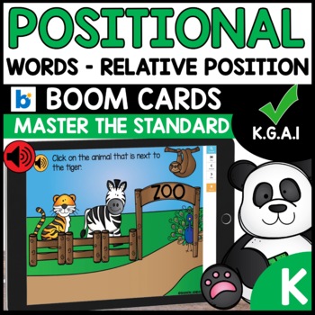 Positional Words Relative Position BOOM CARDS