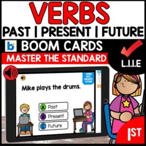 Verbs Past Present Future BOOM Cards