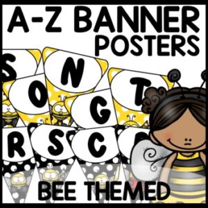 Alphabet Banners Bee Themed Classroom Decor