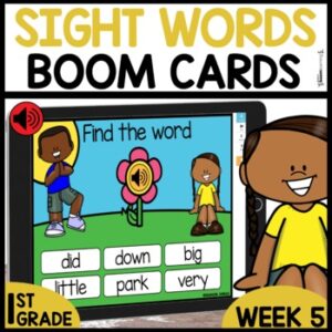 Week 5 Digital Sight Words Games