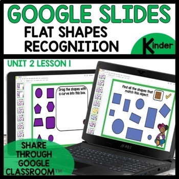 2D Shape Recognition Digital Task Cards for Google Classroom