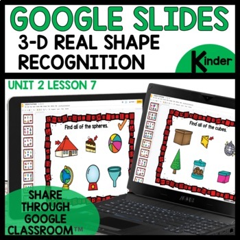 3D Shape Recognition Digital Task Cards for Google Classroom