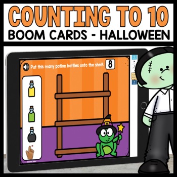 Clip Card Counting Halloween Potion Boom Cards