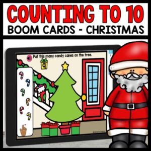 Christmas Candy Canes Counting to 10 Boom Cards