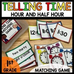 Telling Time Matching Game