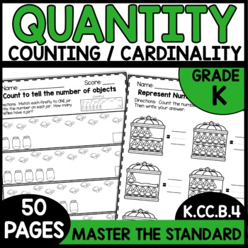 Counting and Cardinality Worksheets