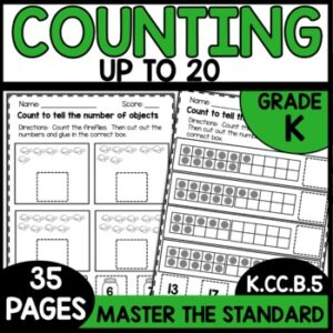 Counting to 20 Worksheets