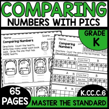 Comparing Numbers Kindergarten Worksheets