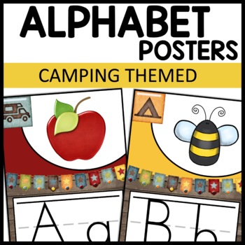 Alphabet Posters Camping Themed