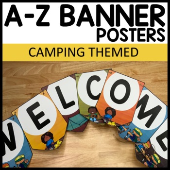 Alphabet Banners Camping Themed Classroom Decor