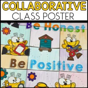 Bee Themed Back to School Collaborative Poster