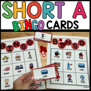 Short Vowel a Bingo Word Game