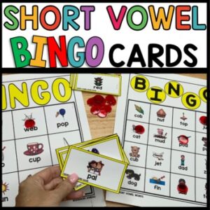 Short Vowel Bingo Game