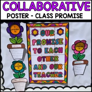 Back to School Collaborative Poster and Writing Activity