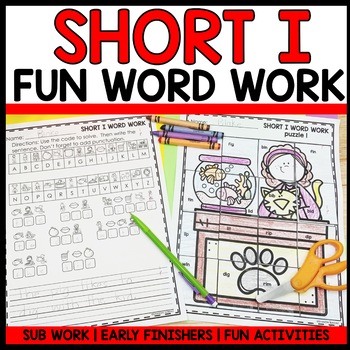Short Vowel I Word Search
