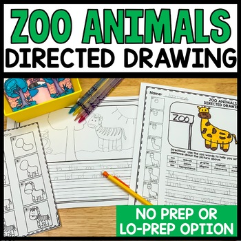 Directed Drawing Zoo Animals