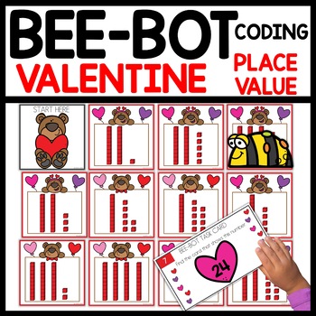 Valentine's Day Place Value Bee Bot Mat