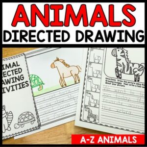 A-Z Animal Directed Drawing Art