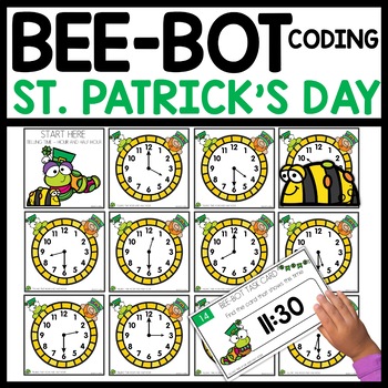 St. Patrick's Day Telling Time Bee Bot Mat