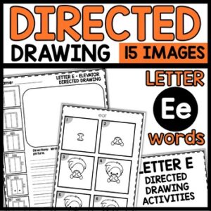 Directed Drawing Activities Letter E Images