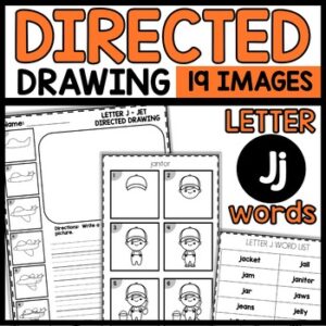 Directed Drawing Activities Letter J