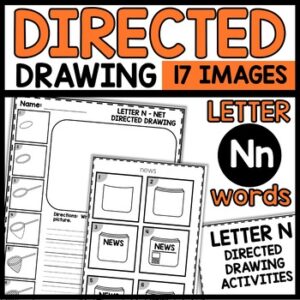Directed Drawing Activities Letter N Images