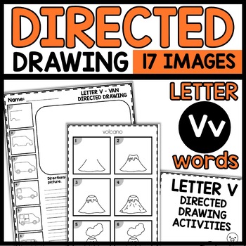 Directed Drawing Activities Letter V Images
