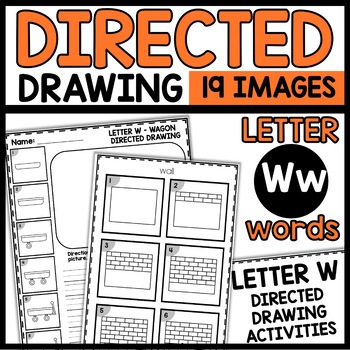 Directed Drawing Activities Letter W Word Images