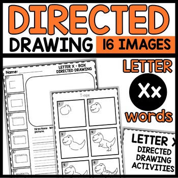 Directed Drawing Activities Letter X Word Images