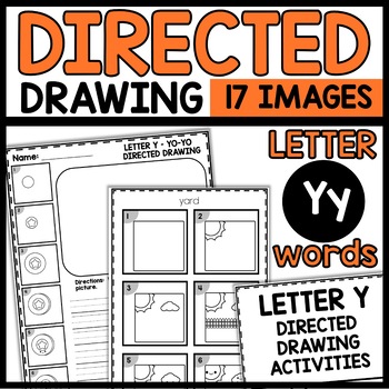 Directed Drawing Activities Letter Y Word Images