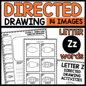 Directed Drawing Activities Letter Z Word Images