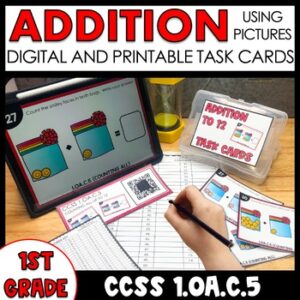 Addition with Pictures task cards