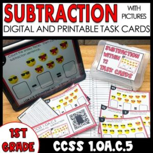 Subtraction Task Cards