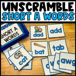 Unscramble Short A Words