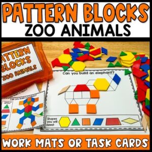 Pattern Block Zoo Animals