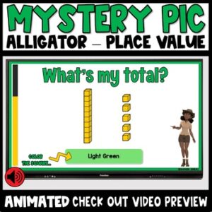 Place Value Video Mystery Picture Alligator