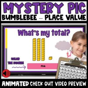 Place Value Video Mystery Picture Bee