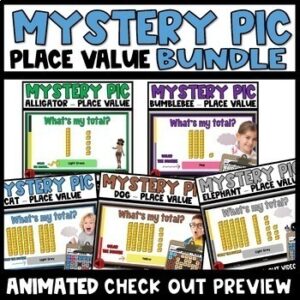 Place Value Video Mystery Picture BUNDLE